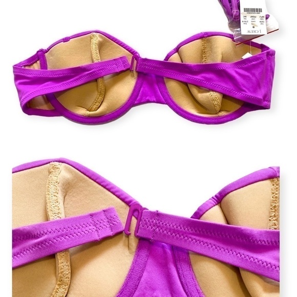 NWT J.Crew  Convertible Top Bikini Set, Size 36C/L, - Picture 5 of 11
